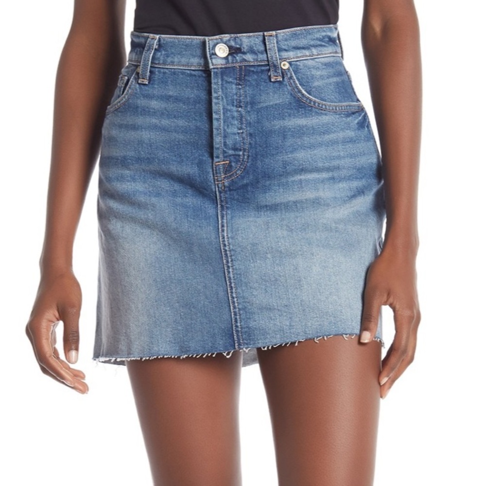 New with Tags 7 For All Mankind Denim Skirt